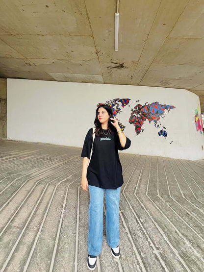 Fareha wearing pookie tee